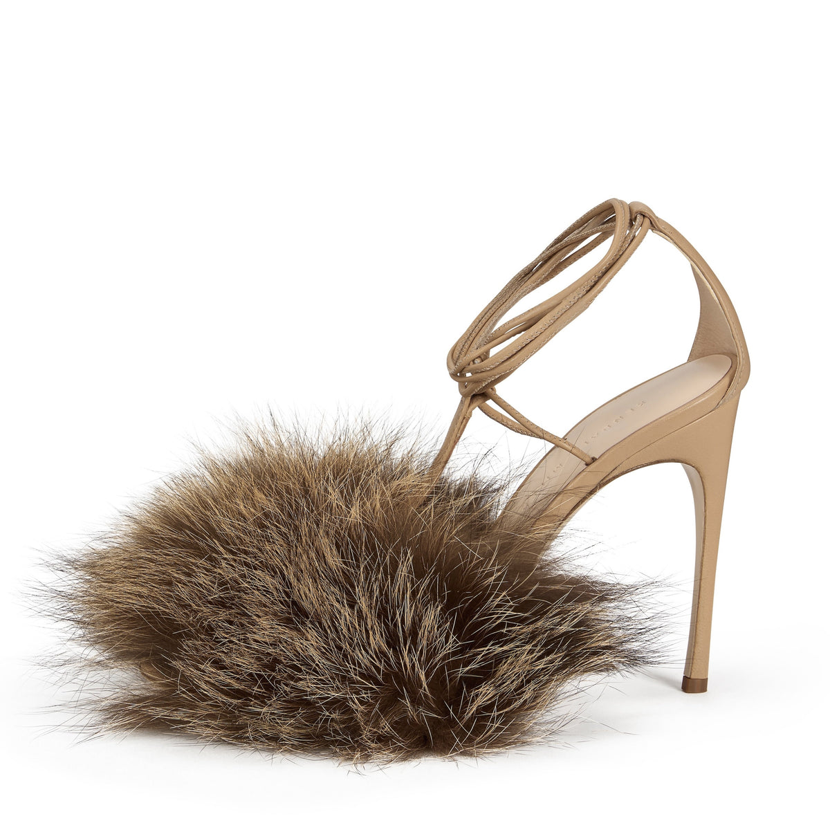 プランクプロジェクトNarrow Strap Fur Sandals Foxxy Sandal – Kendall Miles Designs