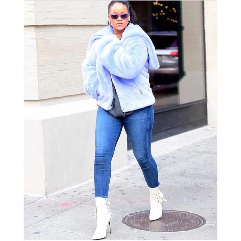 Fashion Icon Rihanna Steps Out in Kendall Miles Designs ‘Pout’ Boot